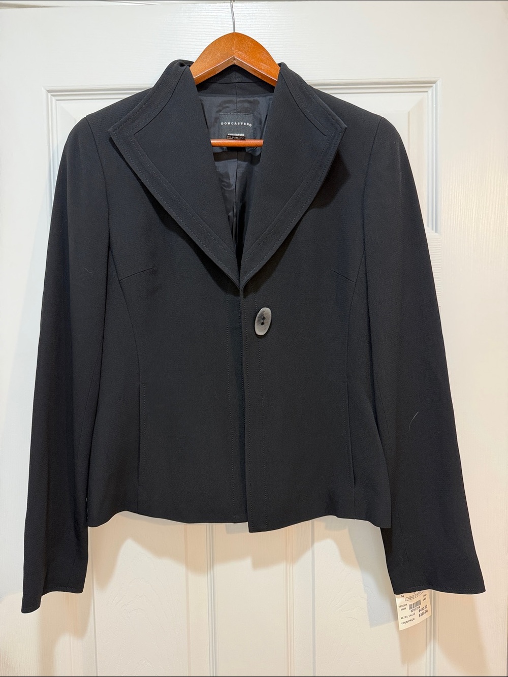 Doncaster Black Single-Button Blazer